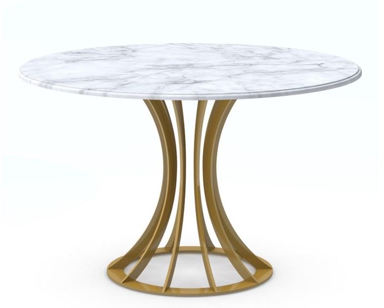 Vela Arredamenti Круглый обеденный стол из стали sun-id-1492522 - Вид №1