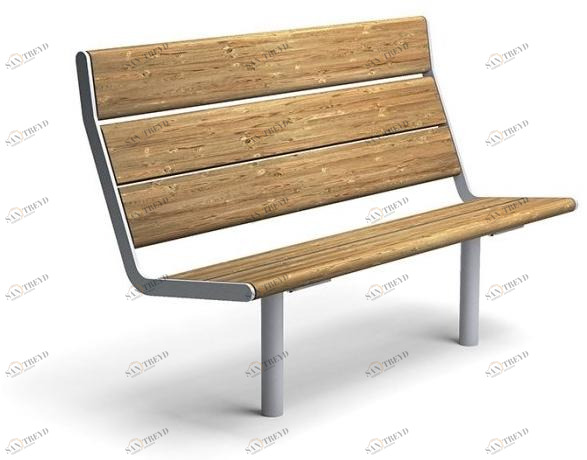 VESTRE Деревянная скамейка со спинкой April sun-id-1508386