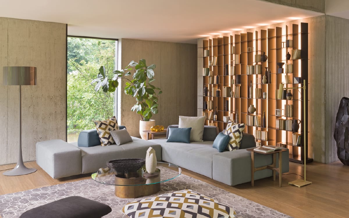 Ткань диван Flou SOFTBENCH ARCH-00025563