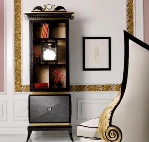 Rozzoni Витрина из лакированной древесины Paris