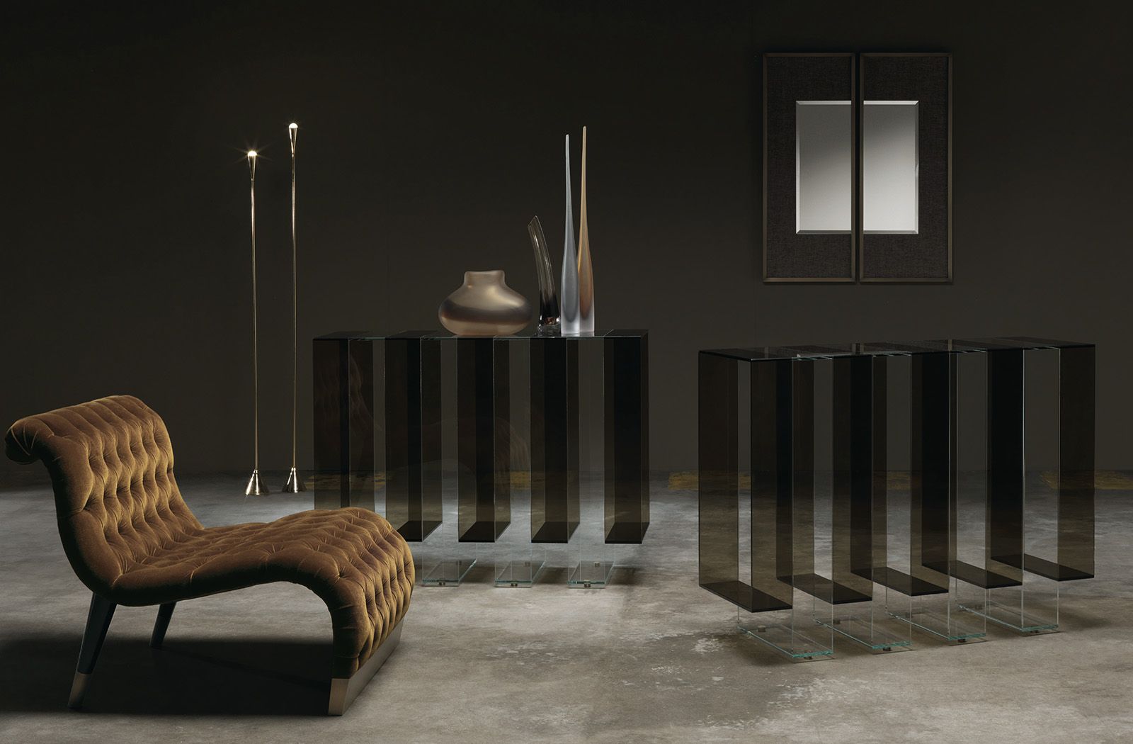 Стеклянная прямоугольная консоль Gianfranco Ferré Home Jenga ARCH-00037013 - Вид №2