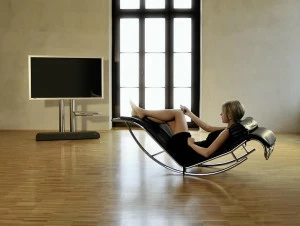 Wissmann raumobjekte Напольный монитор из нержавеющей стали / подставка под телевизор  114