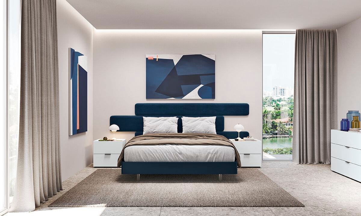 Деревянная прямоугольная тумбочка с ящиками Febal Casa Dido ARCH-00077996 - Вид №3