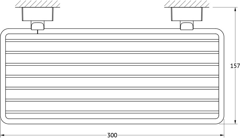 ESP 049 Полочка-решетка 30 cm FBS Esperado - Вид №1