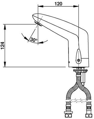 Бесконтактный смеситель Presto Volta 55216 55216.0 - Вид №1