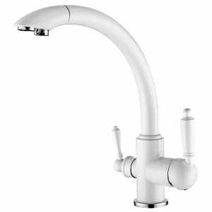 GZ 16031F Смеситель для кухни с подключением к фильтру с питьевой водой Ganzer Белый