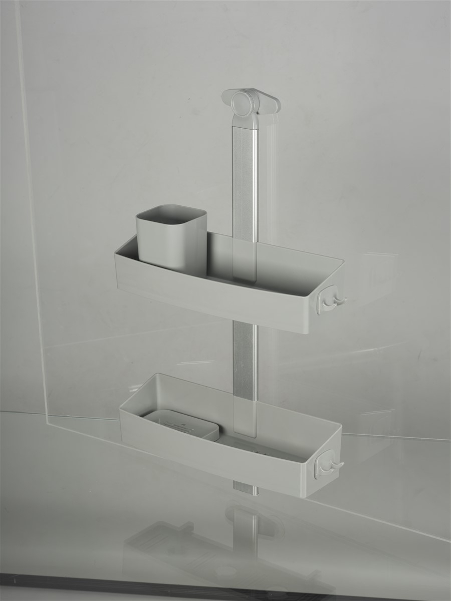 Полка для душа Crafty Metallic Grey NAVAKO 10075 - Вид №4