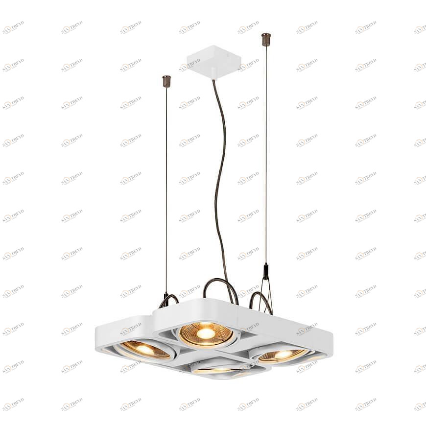 Подвесной светильник белый SLV Aixlight R2 Square 159231 SLV ДИЗАЙНЕРСКИЕ, AIXLIGHT R2 WHITE 00-3889722 Белый 