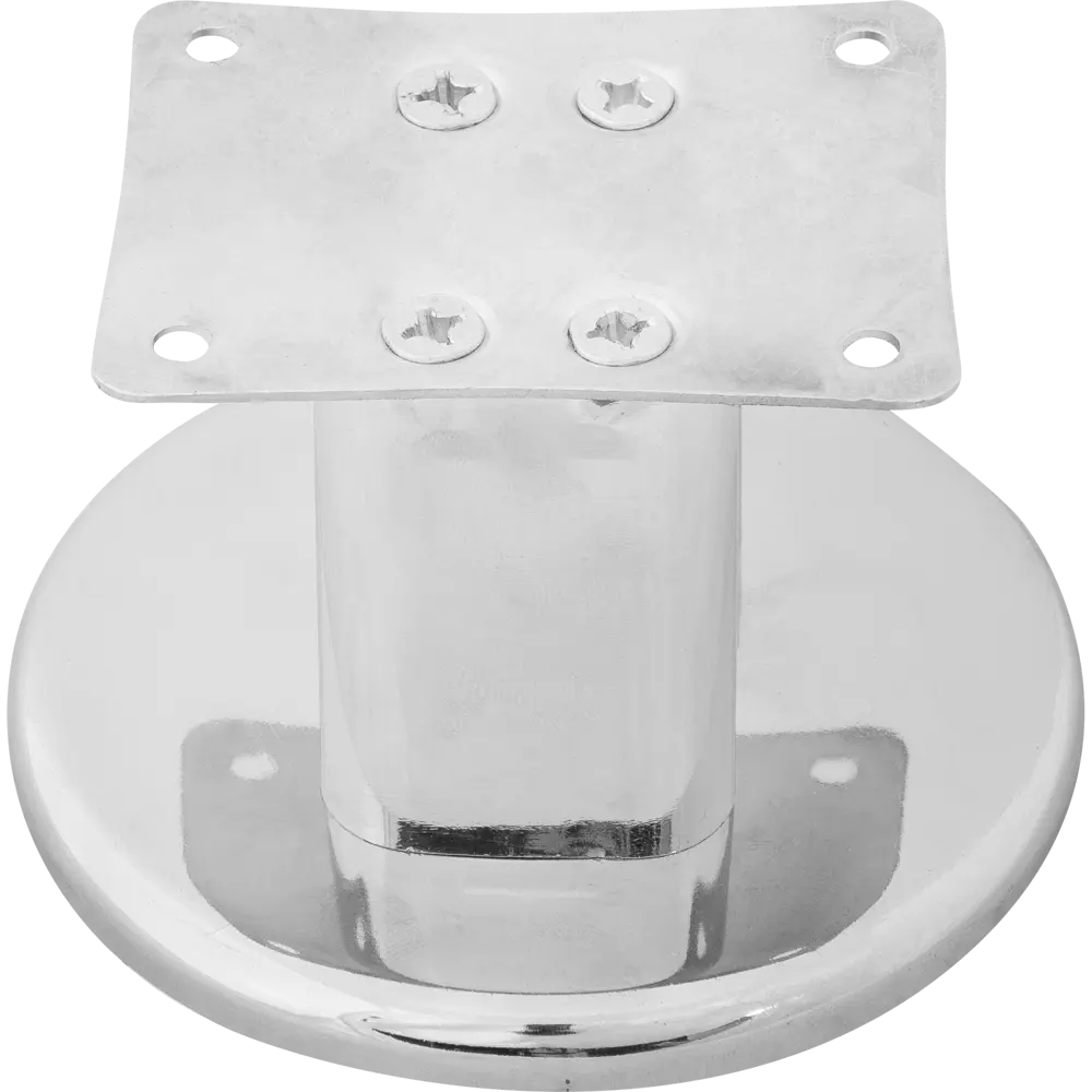 Ножка для мебели круглая 60 мм хром Jet STLM-2155108 - Вид №2