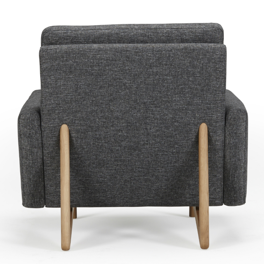 Кресло Egsmark, лакированный дуб, темно-серое Kragelund 20001202248 - Вид №3