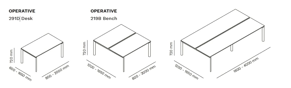 Рабочий стол Mara OPERATIVE 291 ARCH-00003541
