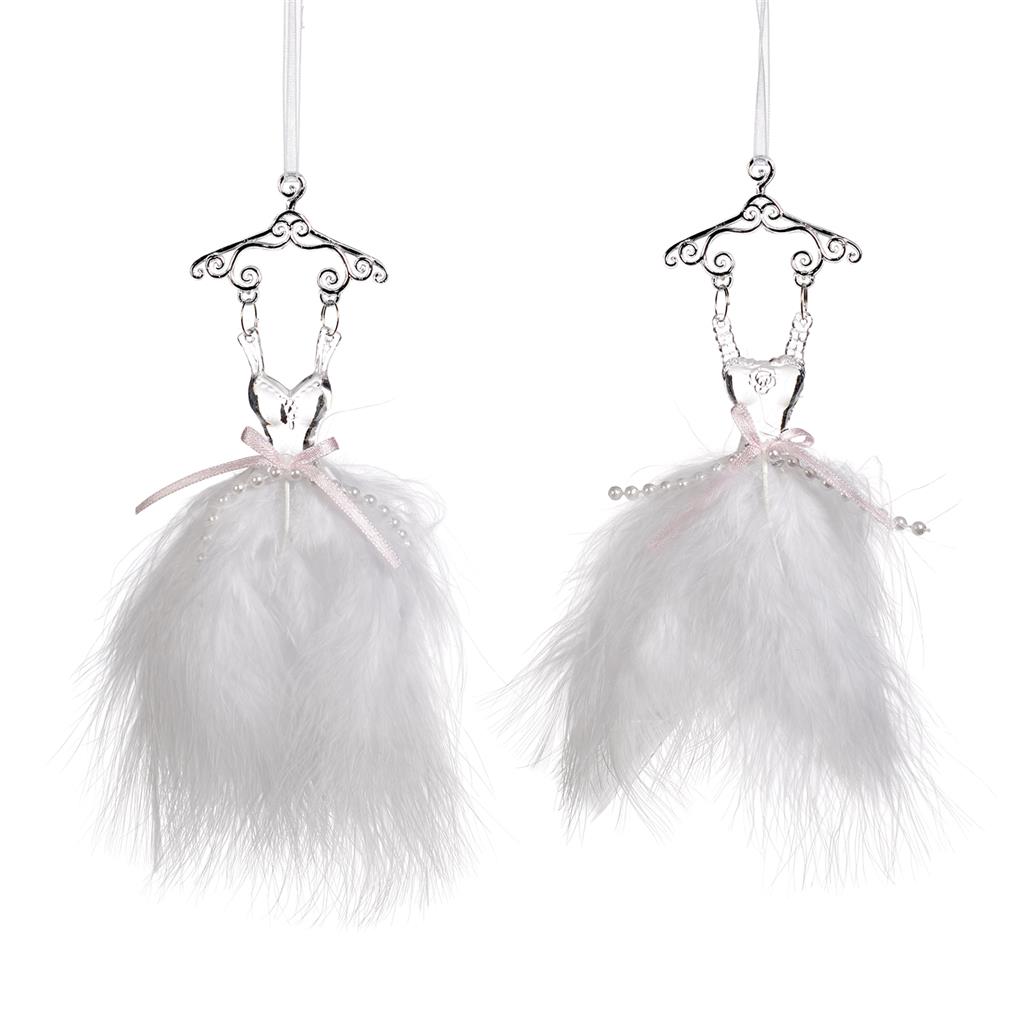 TP 10310 Платье балерины перья 10 см в ассортименте (цена за шт) GOODWILL Santreyd 