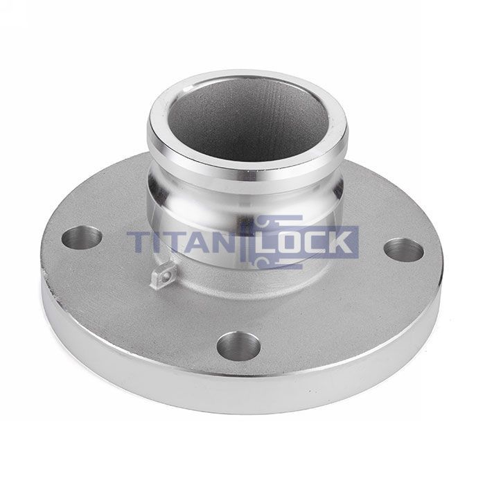 Камлок алюминиевый тип FA, ниппель с фланцем 5", TL500FAAL TITAN LOCK 