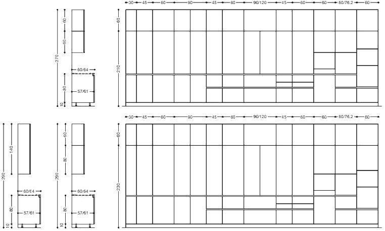 Elmar Линейная кухня со встроенными ручками Easy sun-id-1451502 - Вид №6