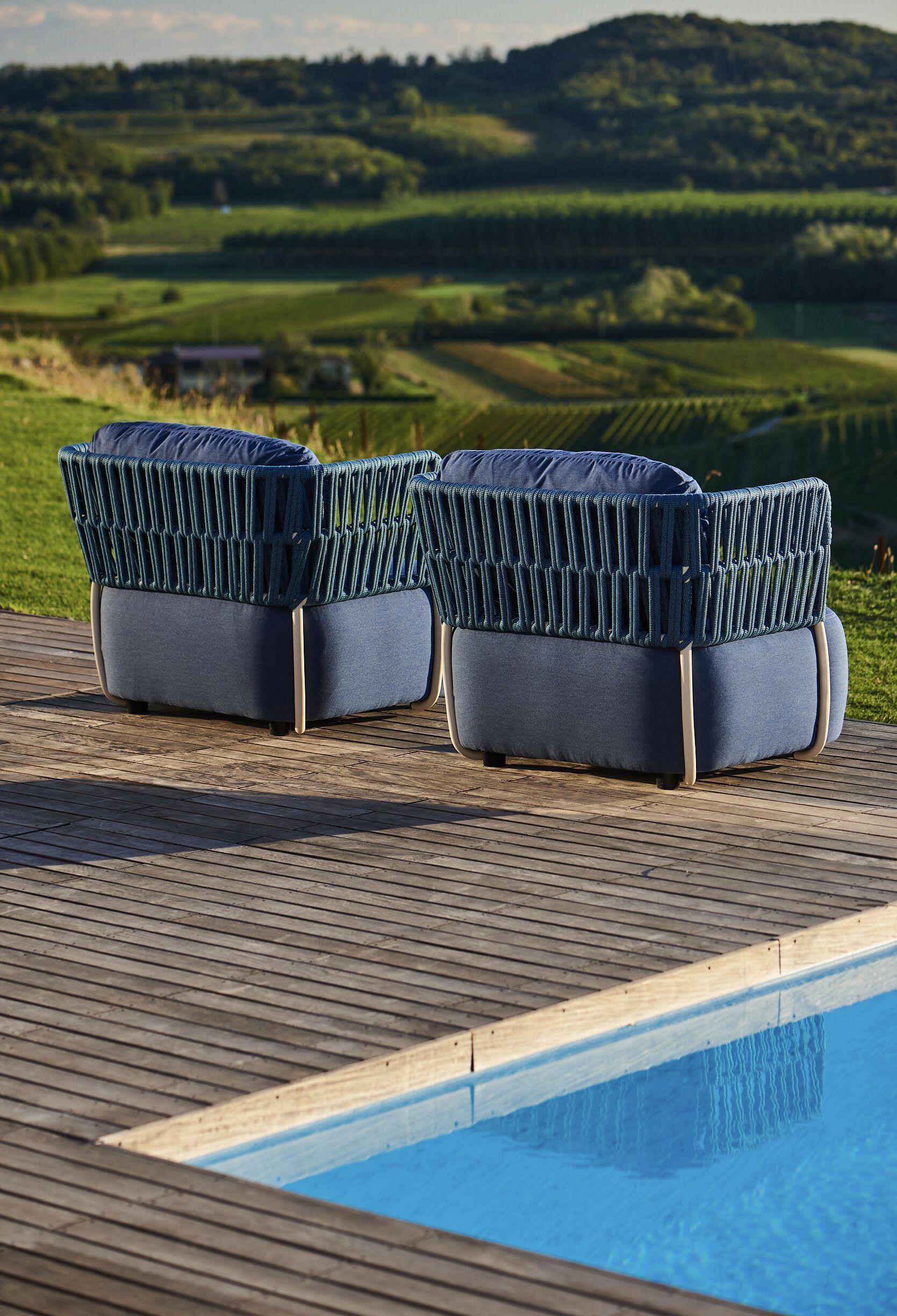 Мягкое тканевое садовое кресло с подлокотниками DRIGANI Soft ARCH-00113737 - Вид №2