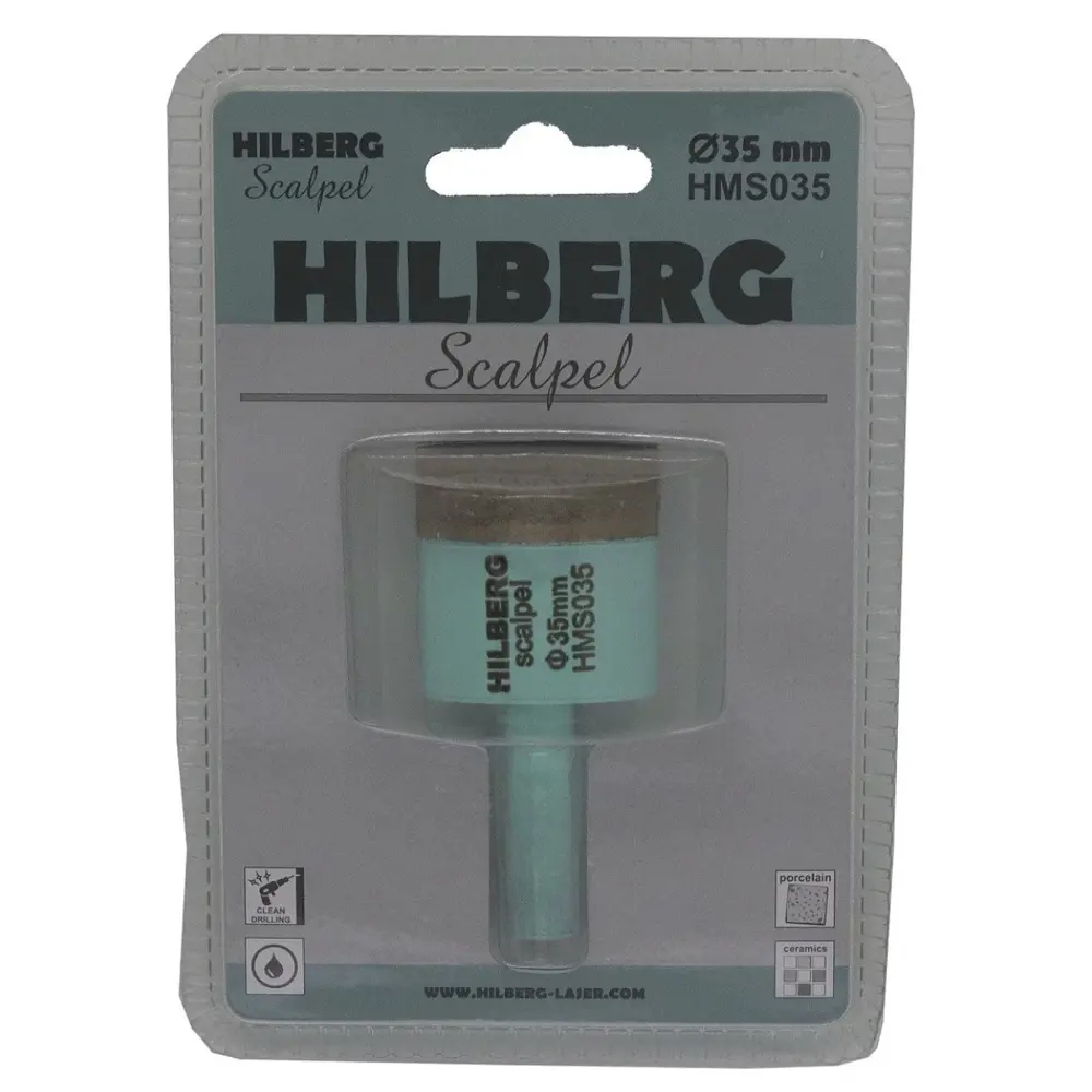 Алмазная коронка Hilberg HMS035 для керамогранита 35 мм 89422592 STLM-1568048 - Вид №3