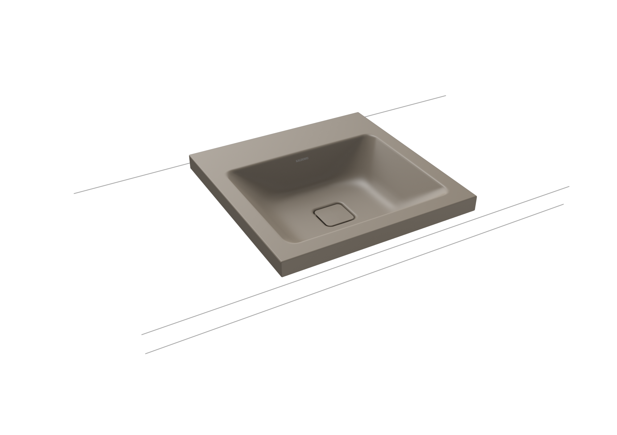 Умывальник KALDEWEI Сталь эмалированная 3076 448 теплый серый 60 30763083448 
