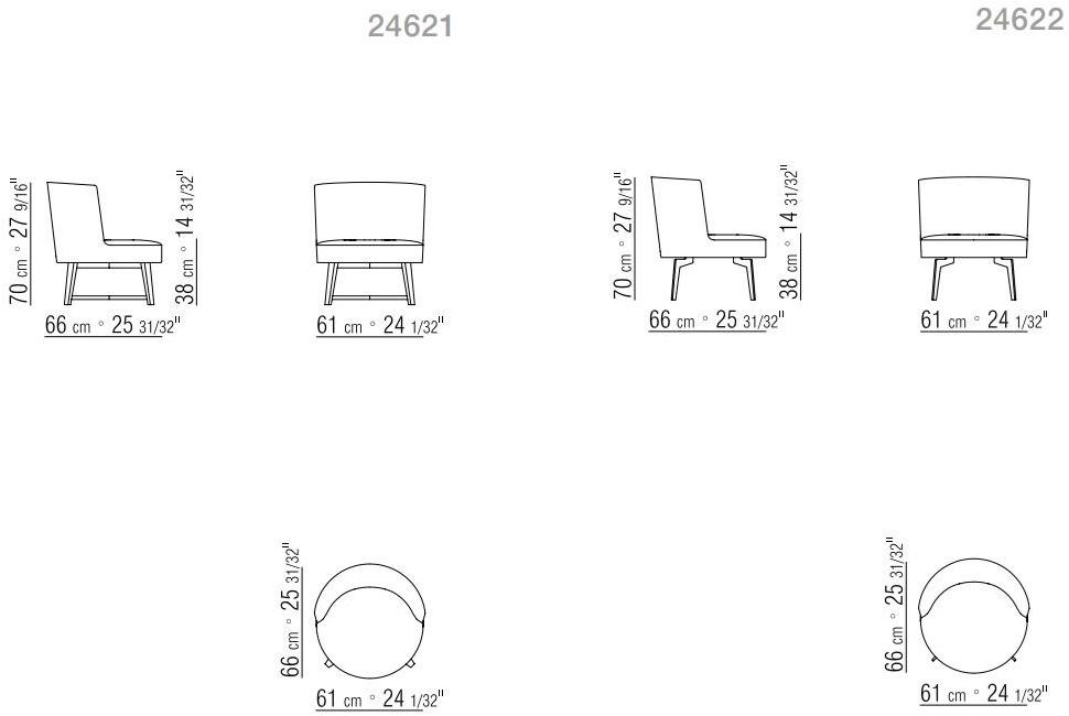 Flexform Кресло со съемным чехлом из ткани с подлокотниками Hera sun-id-1402942 - Вид №3