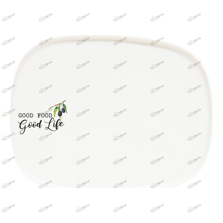 Тарелка фарфоровая белая обеденная Kitchen Elements EASY LIFE KITCHEN ELEMENTS 00-3946736 Белый 