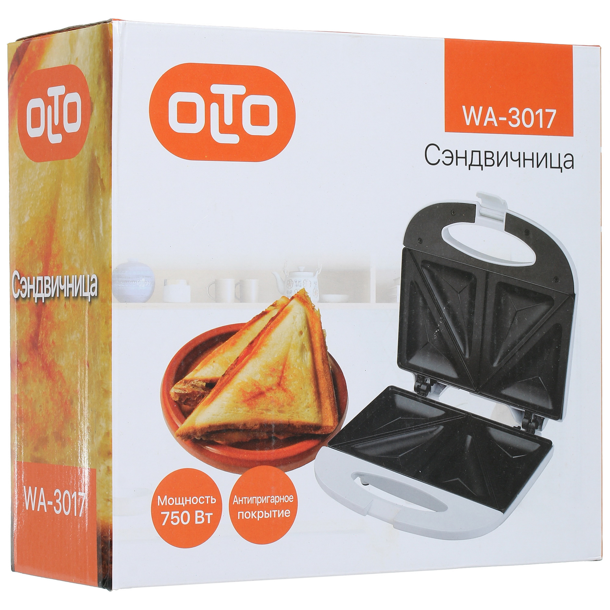8115903 Сэндвичница OLTO WA-3017 белый STDN-0026244 - Вид №6