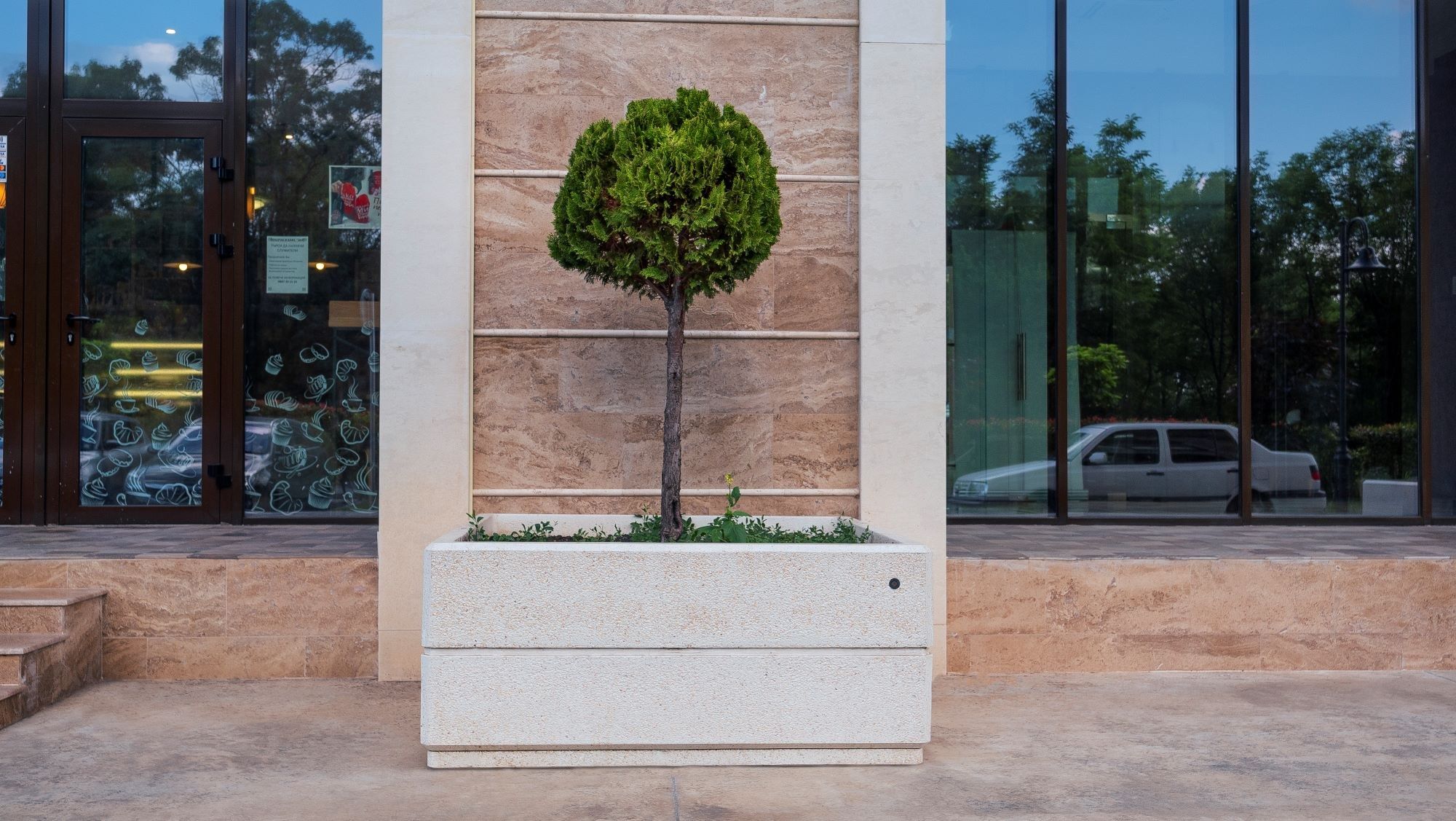 Бетонная квадратная плантатор ENCHO ENCHEV - ETE 96 ARCH-00065250 - Вид №2