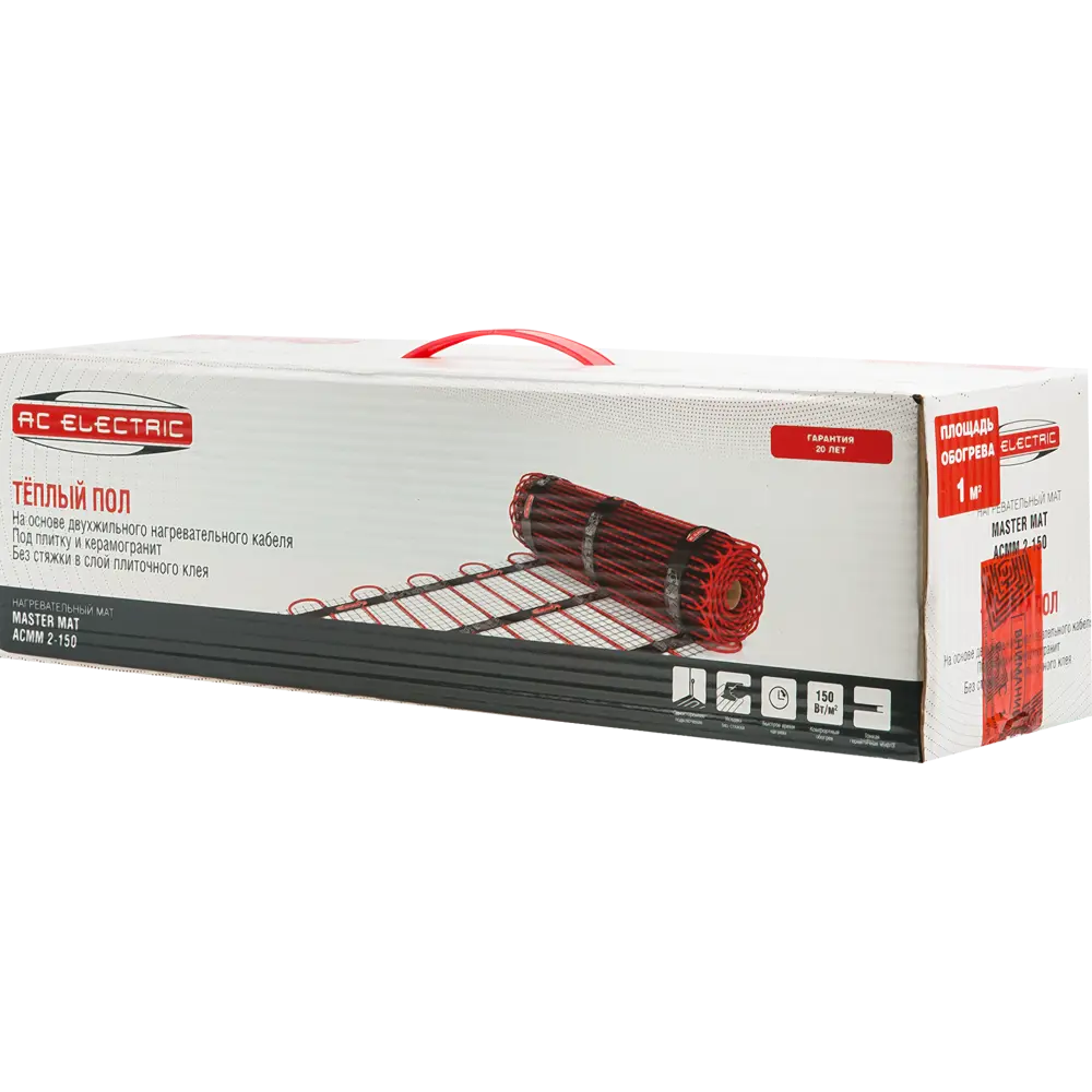 Нагревательный мат для теплого пола AC Electric 1 м2 150 Вт STLM-2118029 - Вид №4