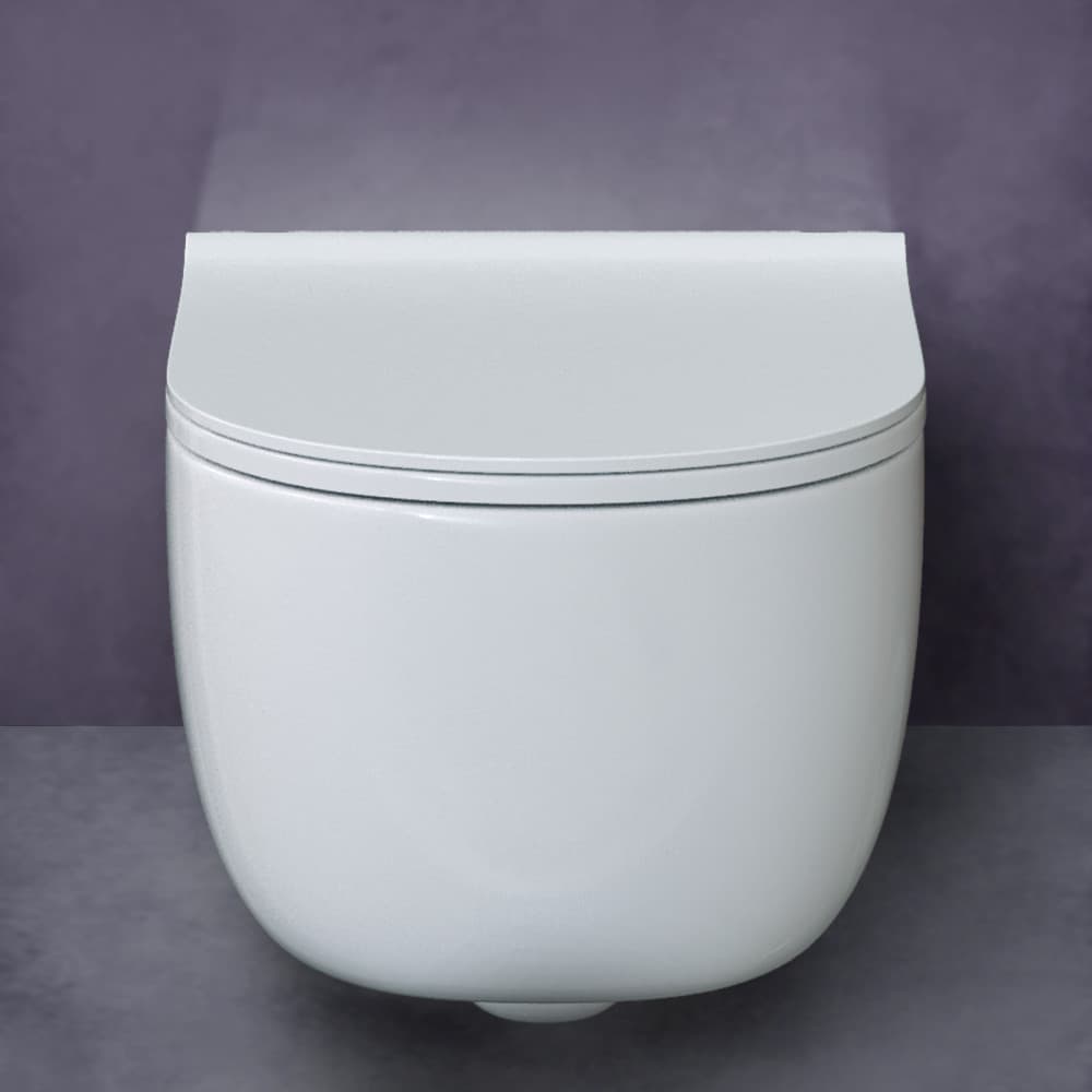 082111 Подвесной унитаз настенный Белый BERGES Ego Турция - Вид №9