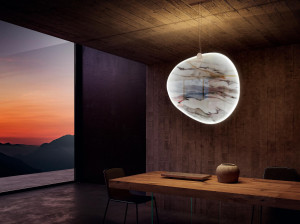 Стеклянный светодиодный подвесной светильник