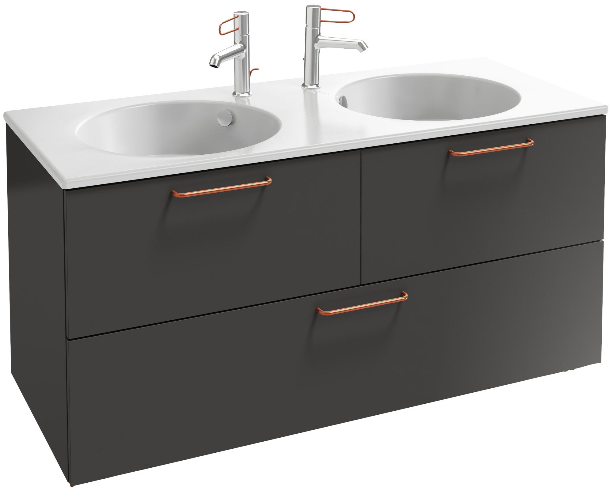 EB2545-R7-M90 Тумба под столешницу 120 см, 3 ящика, бронзовая ручка JACOB DELAFON ODÉON RIVE GAUCHE ODEON RIVE GAUCHE