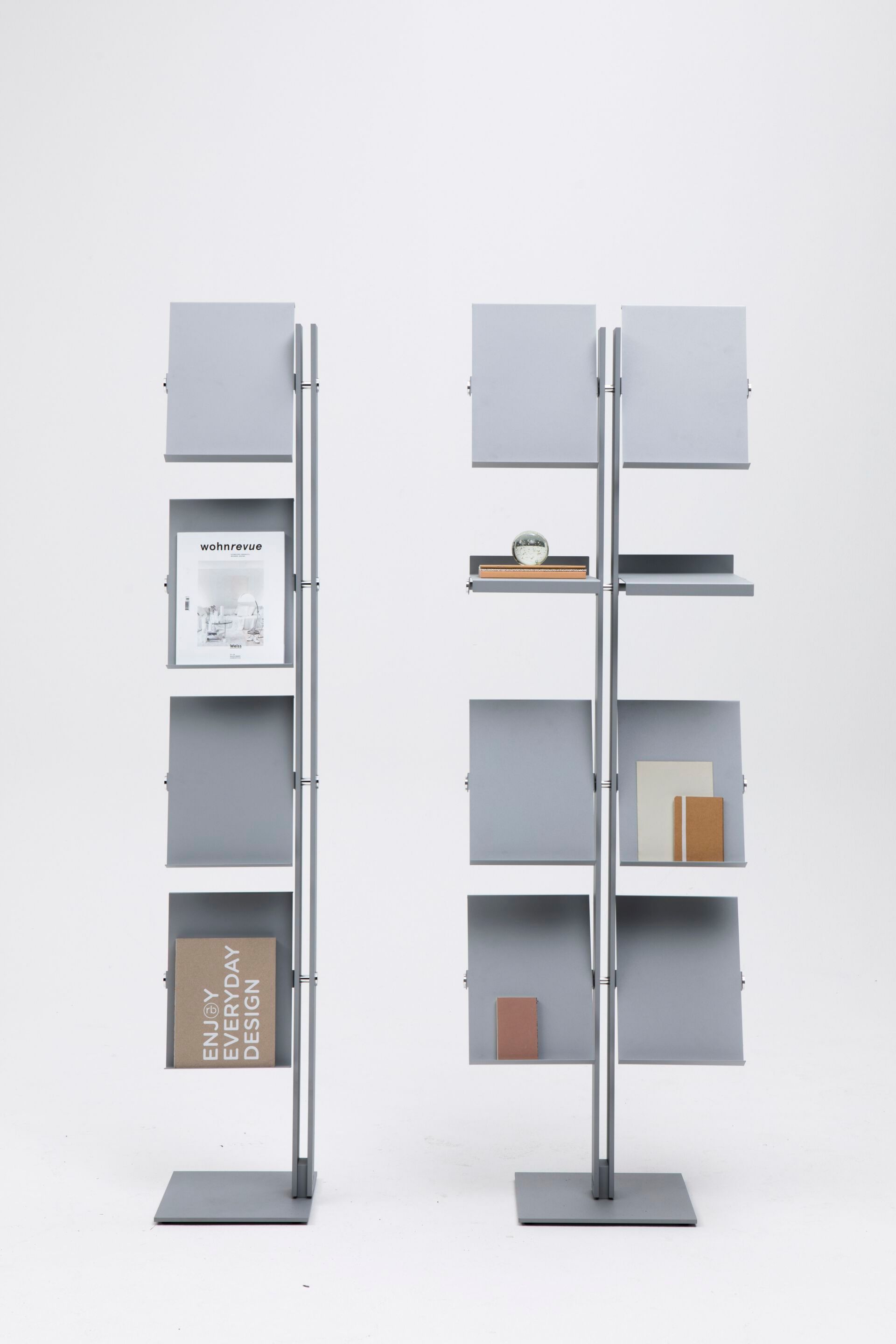 Стальная стойка для журналов с порошковым покрытием Cascando FLEXXIBLE DOUBLE ARCH-00116578 - Вид №3