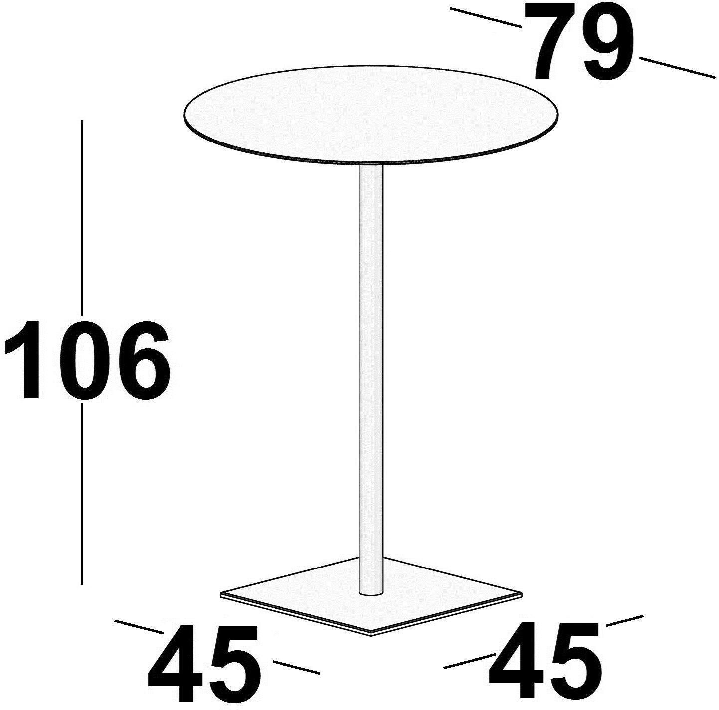 Luxy Круглый высокий стол из hpl Incollection sun-id-1356471 - Вид №2
