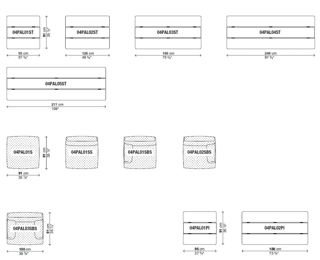 Модульный садовый диван Kristalia сцена ARCH-00091413 - Вид №11