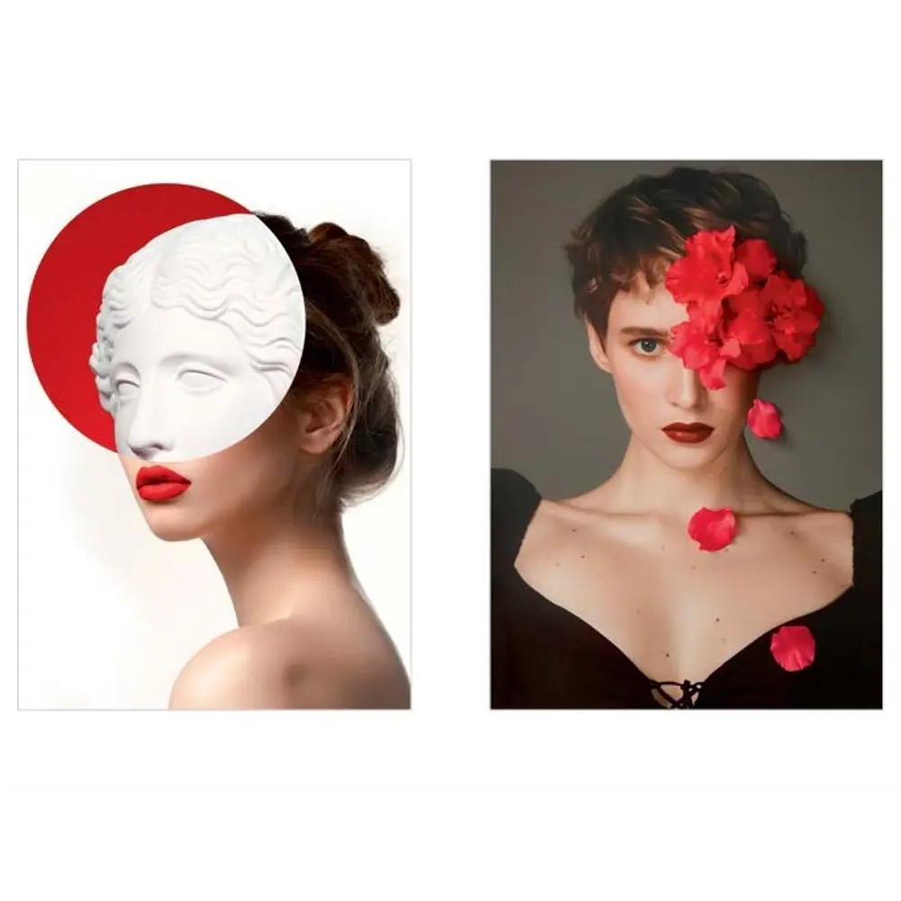 Постер Арт дизайн REDкая красота 30x40 см 2 шт STLM-2104913