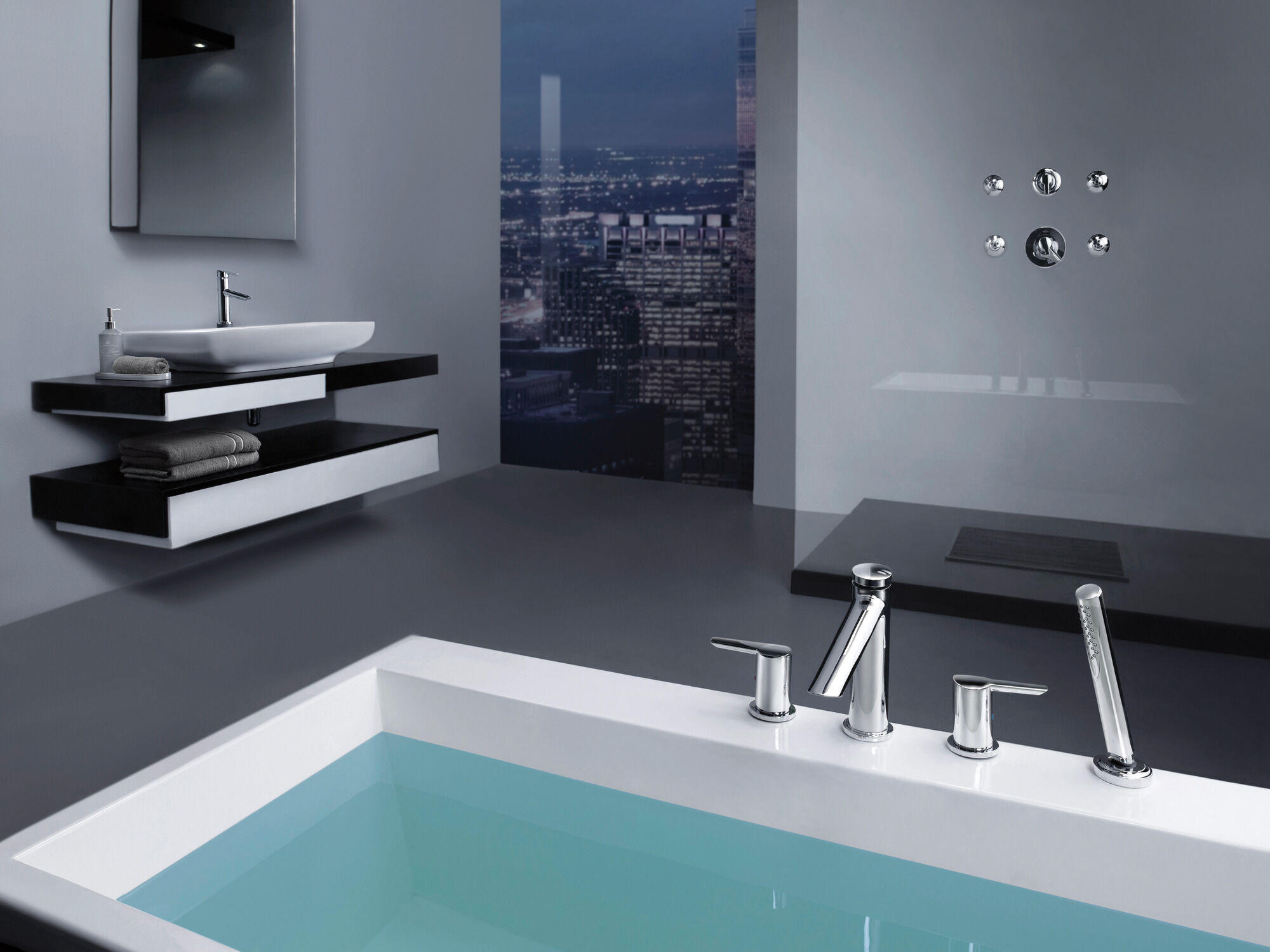 T17T061-SS Трим только для клапана серии TempAssure® 17T Delta Faucet Compel Нержавеющая сталь  - Вид №2
