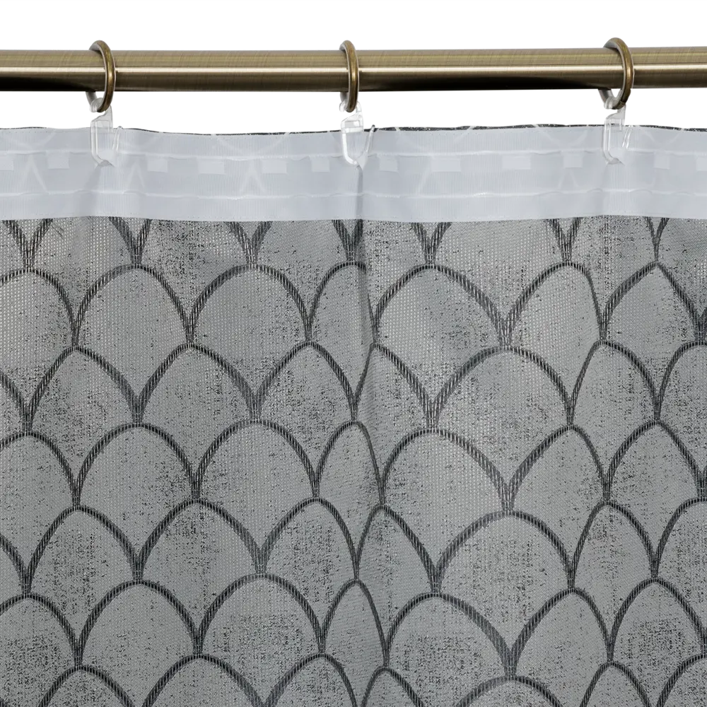 Штора на ленте «Мозаика», 160x280 см, геометрия, цвет чёрный GARDEN STLM-2146574 - Вид №3