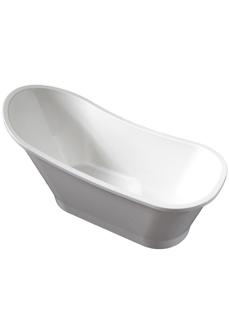 185 Ванна Seaside 159 Литый Мрамор Noro  Белый  - Вид №1