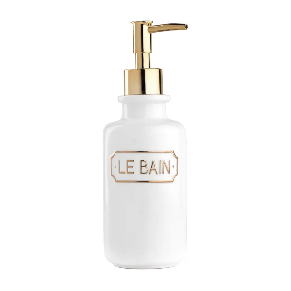 Дозатор для жидкого мыла Wess Le Bain Blanc цвет золотой STLM-2209868