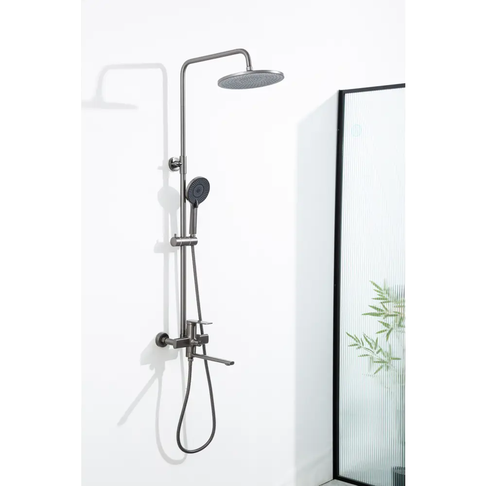 Душевая система Frap Arne со смесителем 3 режима цвет графит STLM-2006197 - Вид №5