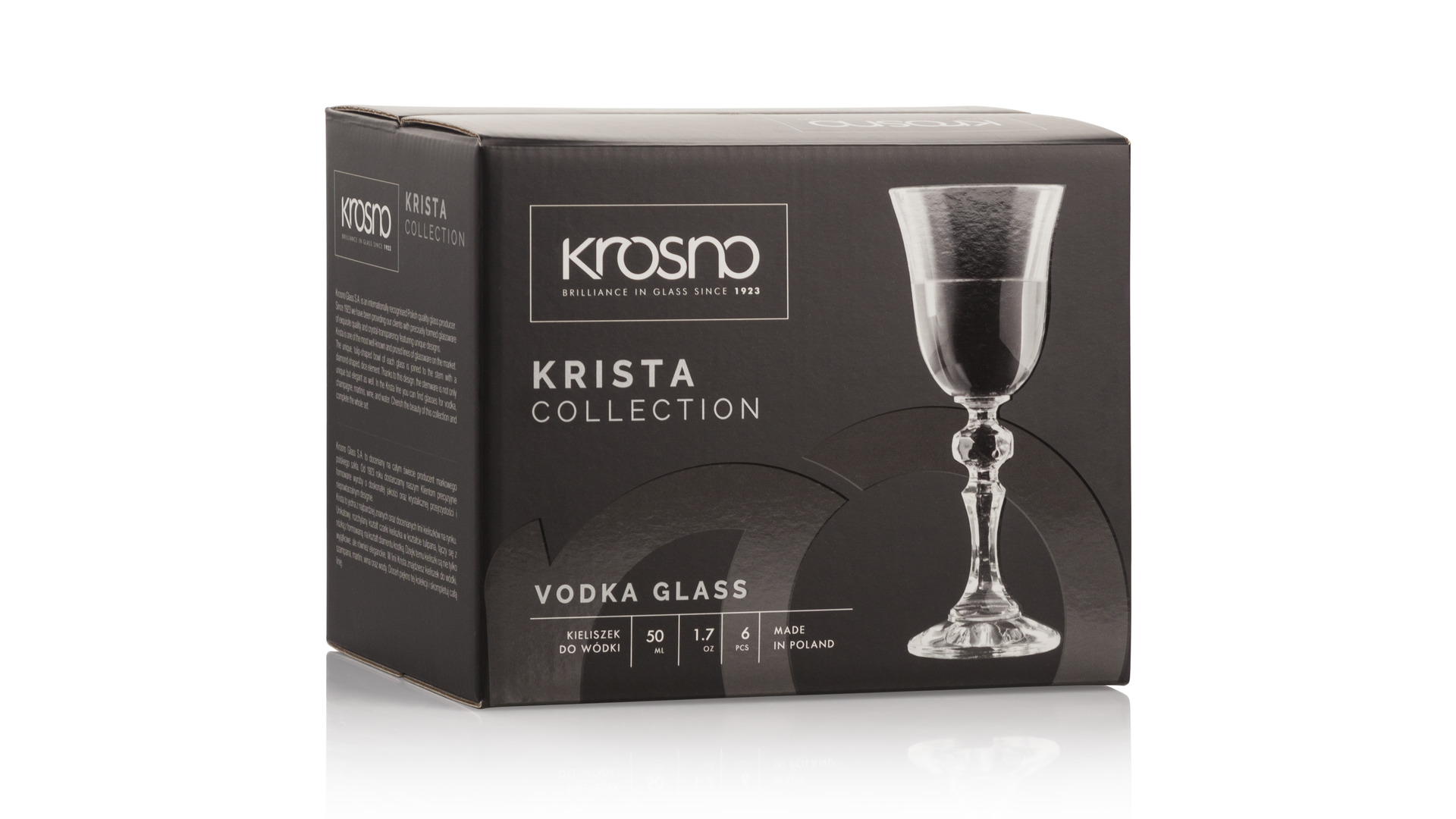 10628902 KROSNO Набор рюмок для водки Krosno "Криста" 50мл, 6 шт Стекло  - Вид №2