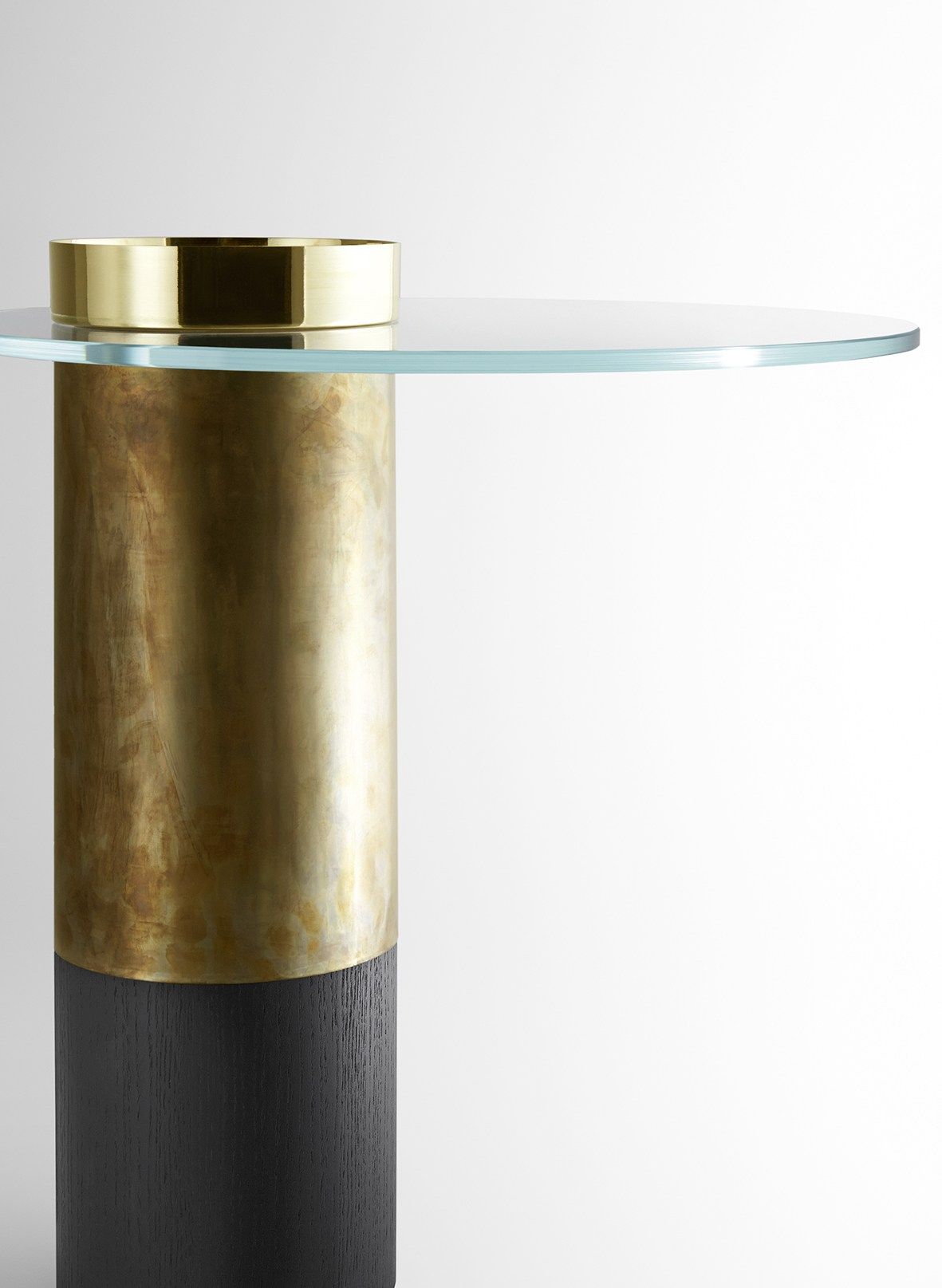 Низкий журнальный столик из закаленного стекла и латуни Gallotti&Radice ARCH-00099001 - Вид №6