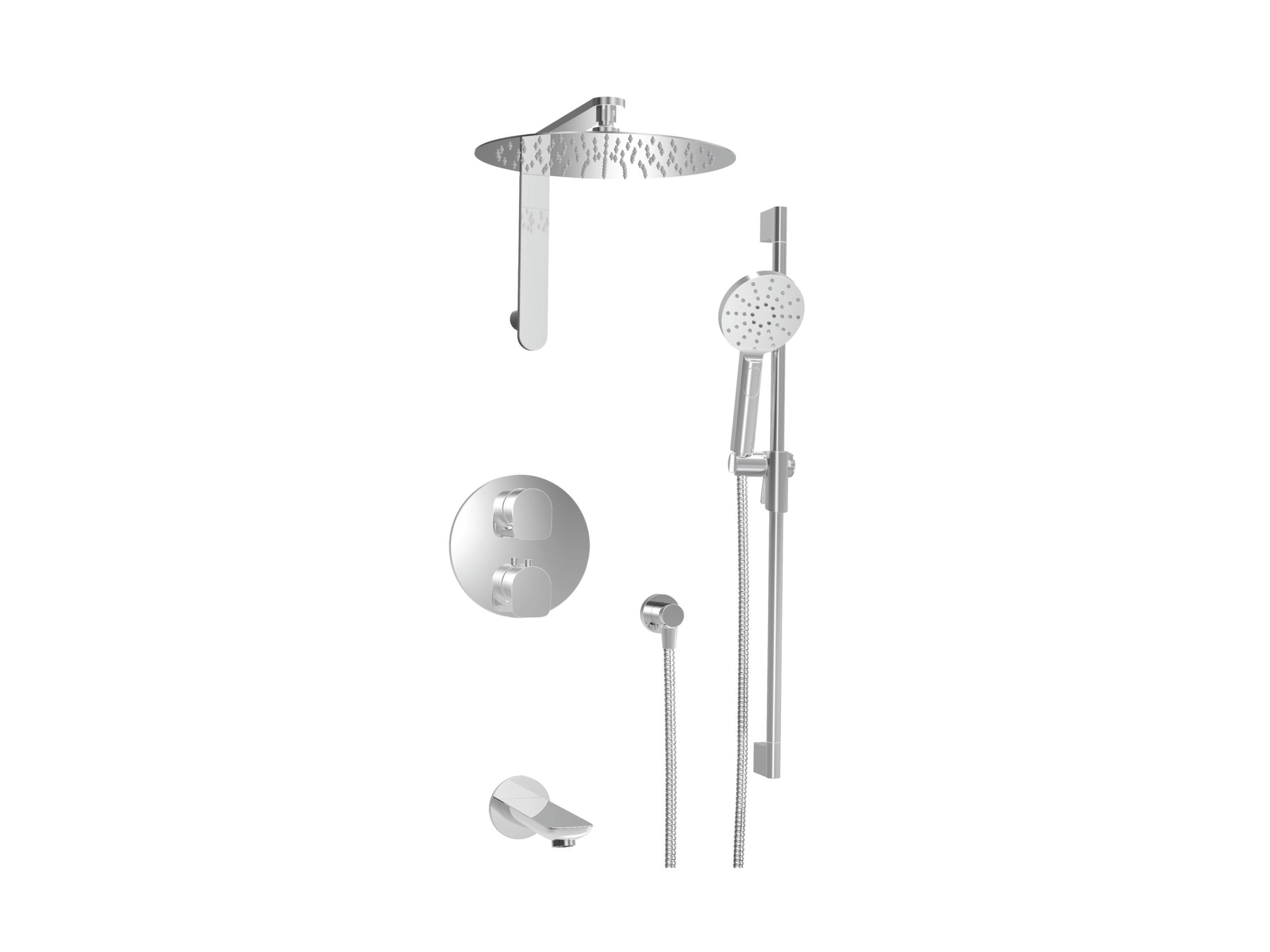 Встраиваемый термостатический набор для ванны с ручным душем BARIL PRO-4325-45 ARCH-00060919 - Вид №1