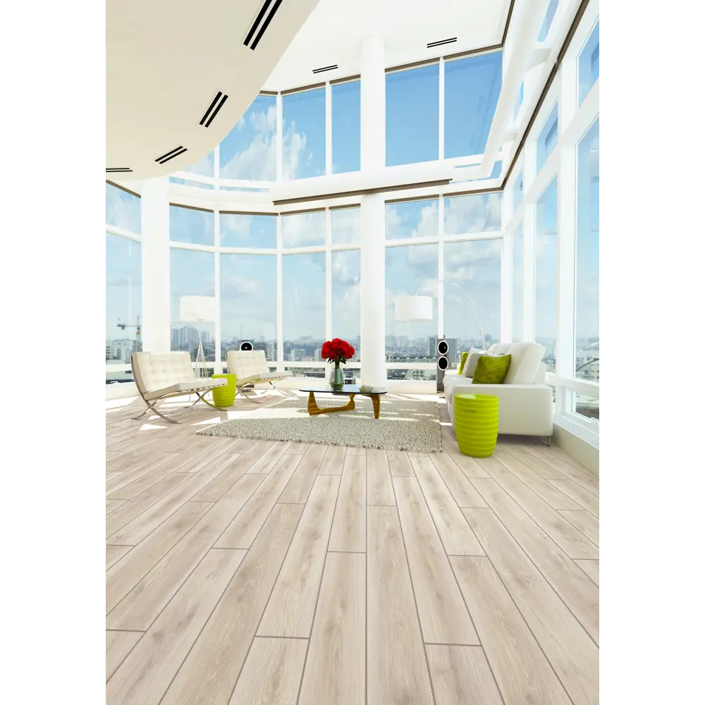 Ламинат Дуб Эрманс 33 класс толщина 8 мм с фаской 2.109 м² SWISS KRONO STLM-2091315 - Вид №6