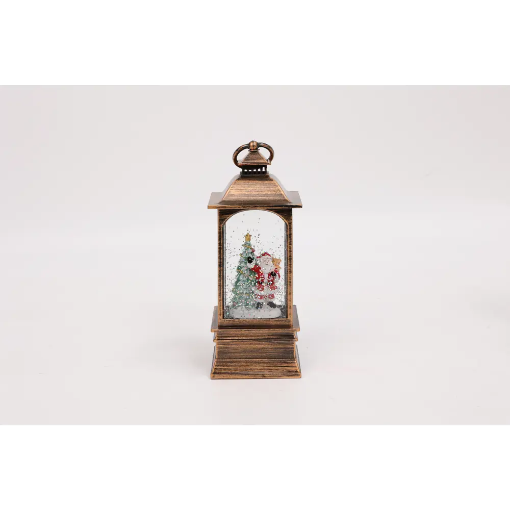 Фигура Санта и елка для дома 4 светодиода 20.5 см цвет коричневый KREAFORTA STLM-2176488