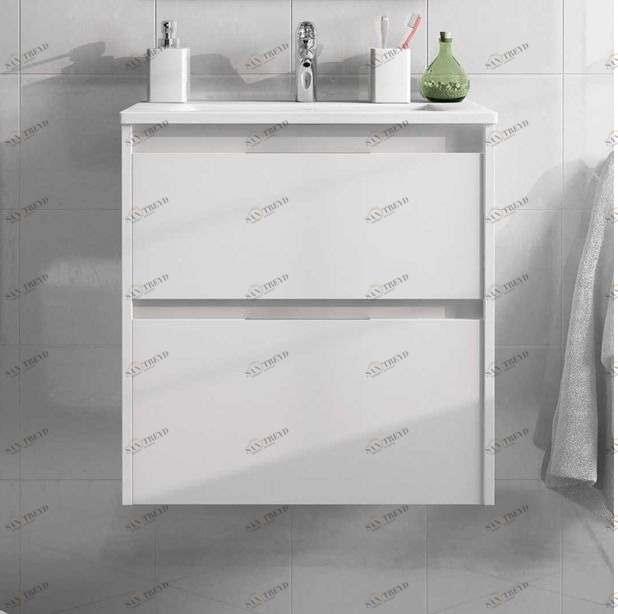 Avila Dos Тумба с раковиной PLUS 60 Color4 ручки врезные Carmen CARMEN ESSENTIALS 2407206HANDLEINTEGRATED0120380