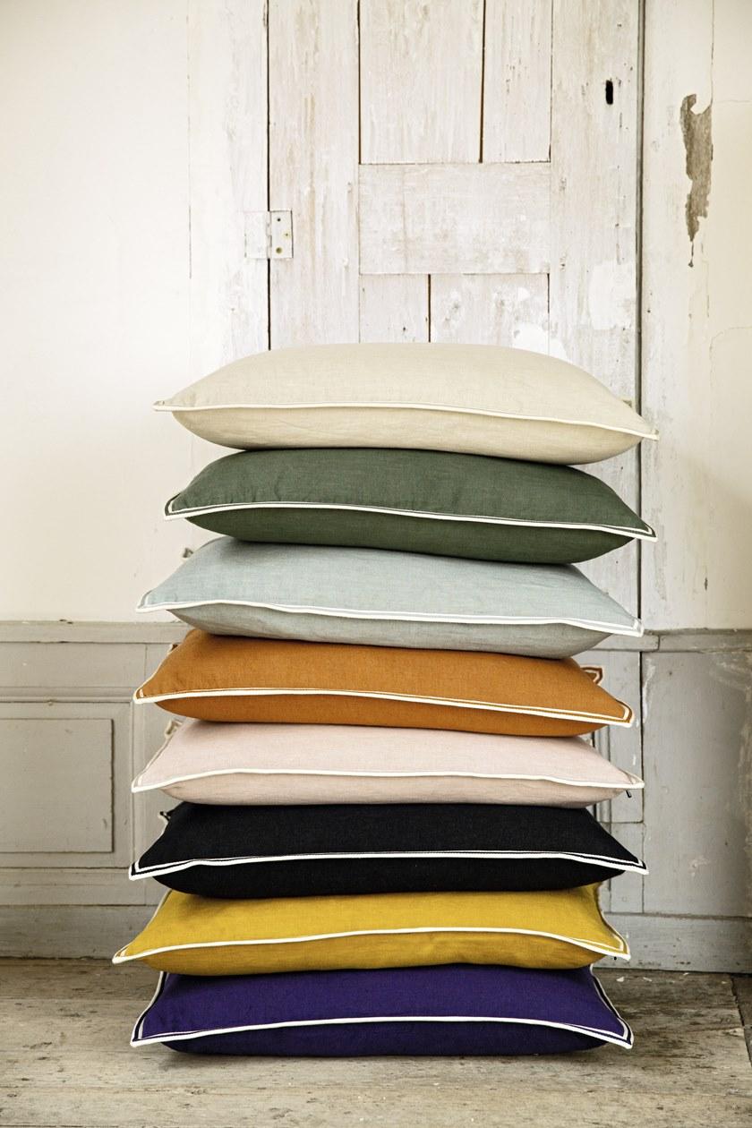 Élitis Однотонная прямоугольная подушка из льна sun-id-1357150 - Вид №2