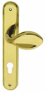 Pasini Ручка из латуни на пластине с накладкой  3170