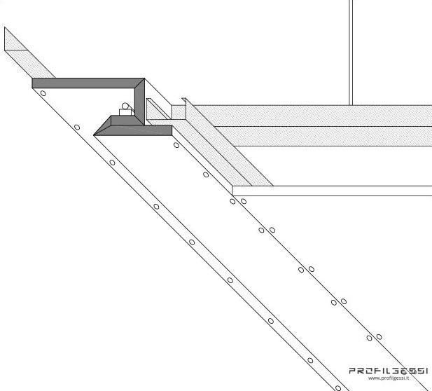 Profilgessi Светодиодный угловой профиль с отраженным светом Illuminazione sun-id-1431250 - Вид №5