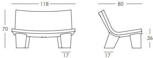 SLIDE Диван из полиэтилена Low lita sun-id-1367892 - Вид №5