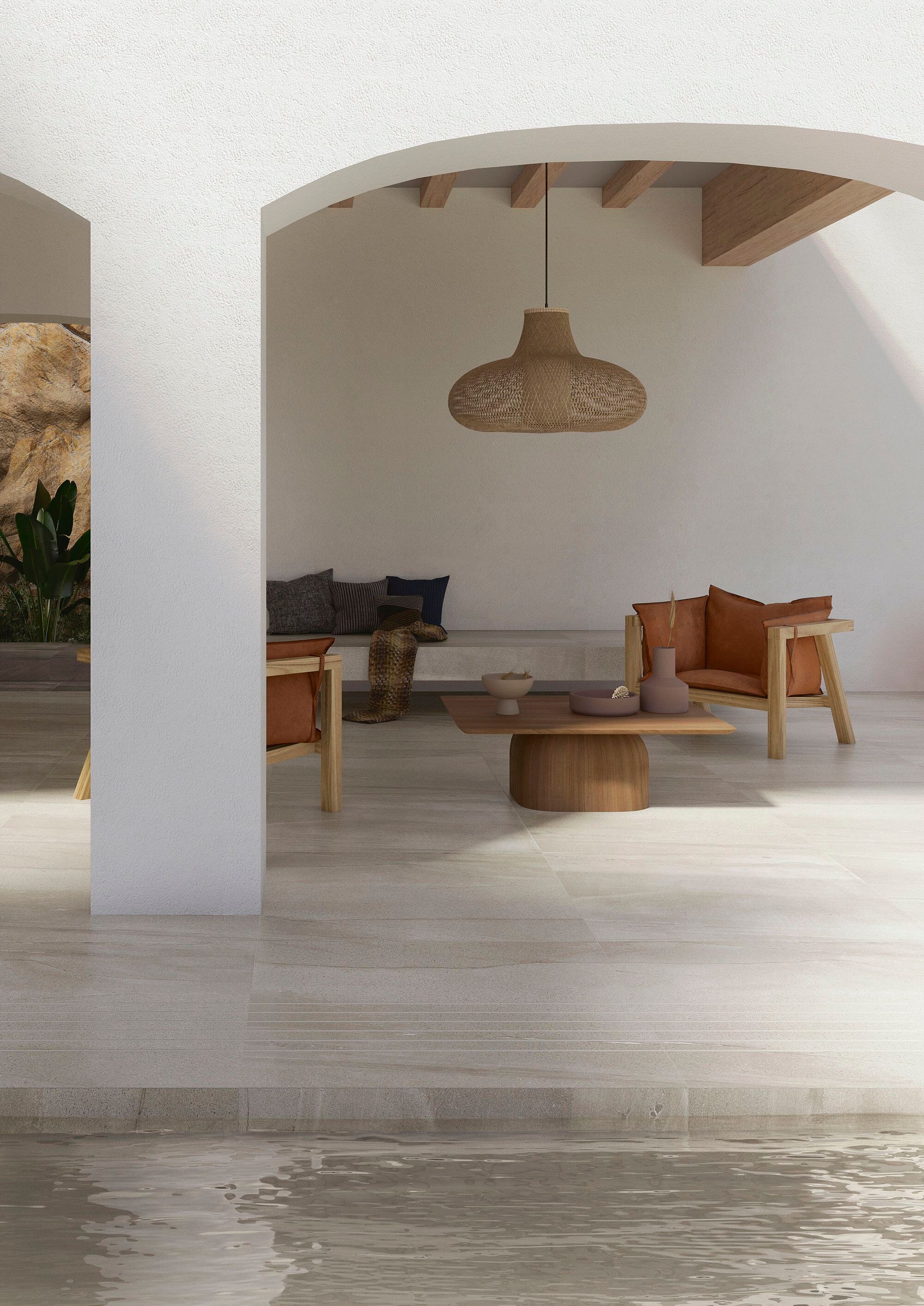 Пол / облицовка керамогранита для интерьера с эффектом камня ARIOSTEA активный базальтовый камень ARCH-00145268 - Вид №2