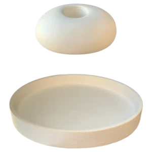 Поднос с подсвечником Podari №2 белый 5.3 см